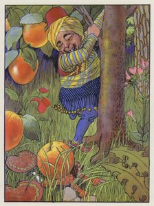Ilustração para viagens de Gulliver por Jonathan Swift de Artus Scheiner