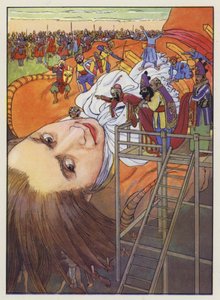 Ilustração para viagens de Gullivers por Jonathan Swift de Artus Scheiner