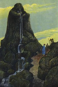 Niobe transformada em pedra chorosa (cor litho)