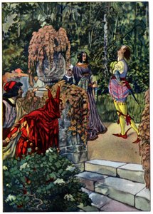 Twelth Night, peça de William Shakespeare, c.1880 (gravura) de Artus Scheiner