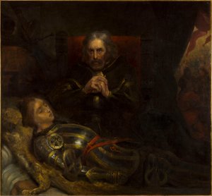 Eberhard, conde de Württemberg, a lamentar a morte do seu filho, conhecido como «O Chorão» de Ary Scheffer