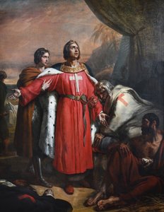 Francês: Saint Louis visiterant les pestiférés de Ary Scheffer