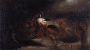Lenore. Os mortos viajam rápido, c. 1830. de Ary Scheffer