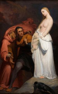 Marguerite segurando seu filho morto, c. 1846. de Ary Scheffer