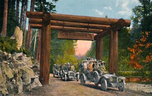 Entrada para o Parque Nacional Mount Rainier, c1916