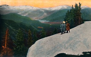Olhando para baixo do Monte Rainier, c1916 de Asahel Curtis