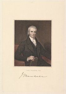 Chefe de Justiça John Marshall, 1833. de Asher Brown Durand