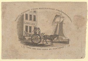 Fancy & Windsor Chair Manufactory, Wholesale & Retail, Thomas Ash, No. 33 John Street, New..., 1817 de Asher Brown Durand