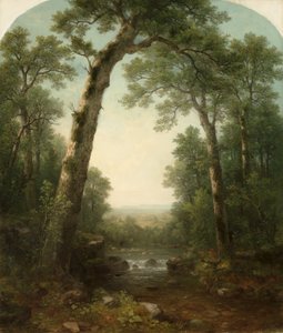 Riacho da floresta com vista de Asher Brown Durand