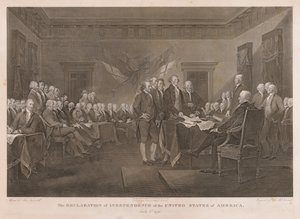 Assinar a Declaração de Independência de Asher Brown Durand