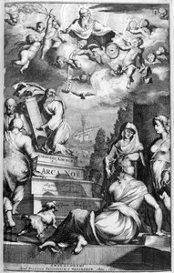 Frontispício de Arca Noe, 1675. de Athanasius Kircher