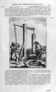 Bomba de água hidráulica manual, 1678 de Athanasius Kircher