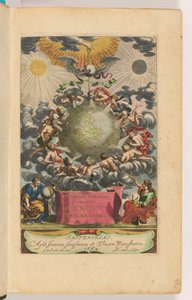 Página de título de Mundus Subterraneus de Athanasius Kircher