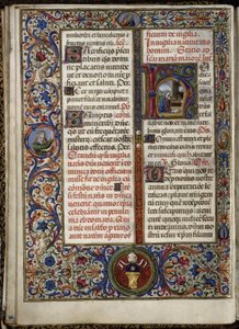 Missal de Thomas James: letras com a natividade
