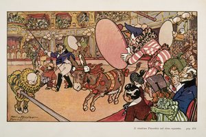 O circo e o burro Pinóquio, Ilustração de Pinóquio