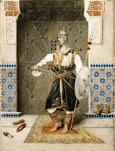 A guarda do harém, 1899 de Attilio Simonetti