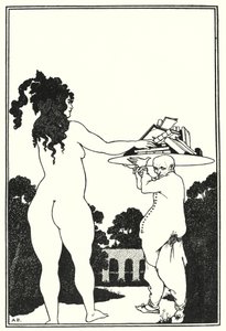 Placa de livro de Aubrey Beardsley (gravação) de Aubrey (after) Beardsley