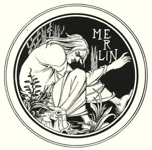 Merlin (gravura) de Aubrey (after) Beardsley