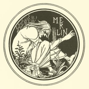 Merlin (litografia) de Aubrey (after) Beardsley