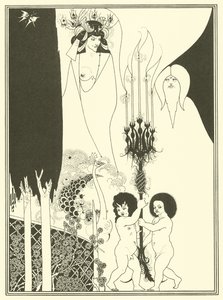 Os Olhos de Herodes (litografia) de Aubrey (after) Beardsley