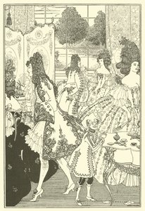 O estupro da fechadura (litografia) de Aubrey (after) Beardsley
