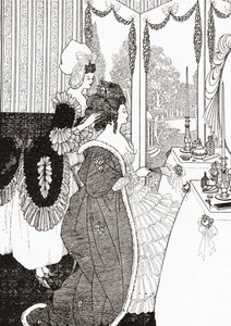 A Toilet depois da Aubrey Beardsley. Da Illustrierte Sittengeschichte vom Mittelalter bis zur Gegenwart de Eduard Fuchs, publicado em 1909. de Aubrey (after) Beardsley