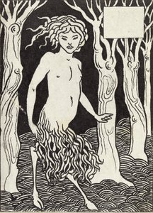 Um Fauno, década de 1880 de Aubrey Beardsley