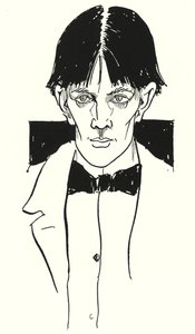 Um retrato de Aubrey Beardsley sozinho de Aubrey Beardsley