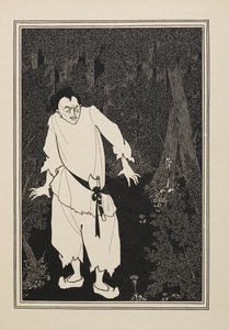 Ali Baba na madeira, a partir de um Livro de Cinquenta Desenhos de Aubrey Beardsley