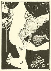 Nascimento do bezerro da perna de Aubrey Beardsley