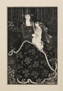 Cartão de Natal, de um Livro de Cinquenta Desenhos de Aubrey Beardsley