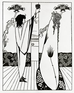 Como Tristão bebeu o Philtre damour, c.1894 de Aubrey Beardsley