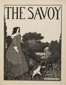 Design da capa para o nº 1 de "The Savoy" de um livro de cinquenta desenhos de Aubrey Beardsley