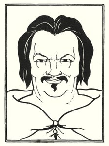 Design da capa, lado de Aubrey Beardsley