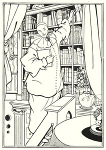 Design para capa de "Pierrot" de Aubrey Beardsley