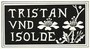 Design da capa da cópia de Aubrey Beardsley de "Tristan Und Isolde" de Aubrey Beardsley