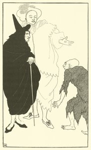 Don Juan, Sganarelle e o mendigo de Aubrey Beardsley
