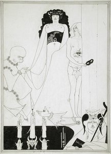 Digite Herodias. Ilustração para Salomé por Oscar Wilde de Aubrey Beardsley