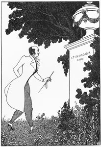 Et in Arcadio Ego, ilustração de &39;The Savoy&39;, 1896 de Aubrey Beardsley