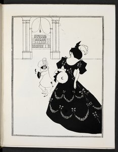 Ilustração que representa duas figuras de Aubrey Beardsley