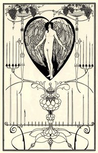 Ilustração para The Mirror of Love, de Marc-André Raffalovich, 1895 de Aubrey Beardsley