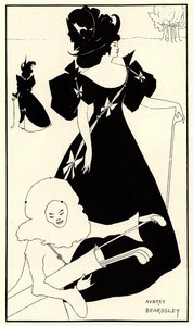 Cartão de convite para a abertura do clube de golfe, 1894 de Aubrey Beardsley