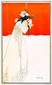 Isolde bebendo o filtro do amor de Aubrey Beardsley (1872-1898) após a ópera de Richard Wagner Tristan e Isolde (Iseult ou Iseut, Yseut, Yseult, Ysolde) - Arthurian Celtic legend - Art Nouveau - chromo litográfico (cromolitografia) W. Griggs, The de Aubrey Beardsley