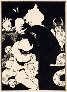 Criaturas estranhas de Lucian, ilustração da "verdadeira história de Luciano", c.1894 de Aubrey Beardsley