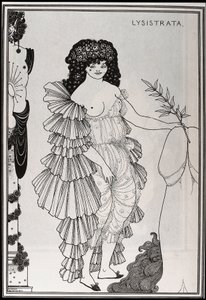 Lysistrate protege o seu sexo de Aubrey Beardsley