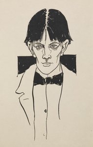 Retrato de um livro de cinquenta desenhos de Aubrey Beardsley