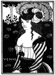 Retrato de uma mulher, 1898. de Aubrey Beardsley