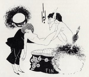 Peça de cauda de "Salomé" 1893 (litografia) de Aubrey Beardsley