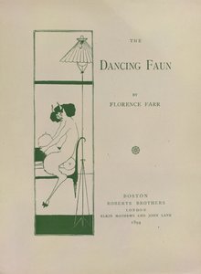 The Dancing Faun, papel de livro decorado para 