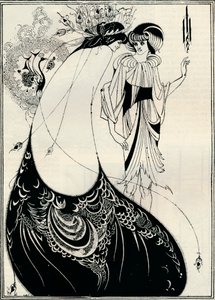 A menina do pavão, 1893 de Aubrey Beardsley